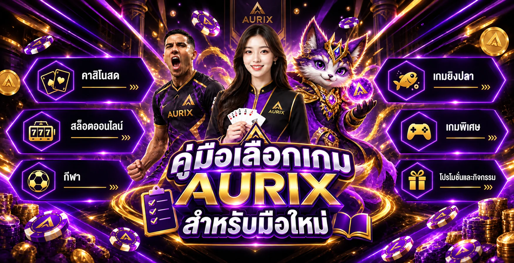 AURIX คู่มือเลือกเกมออนไลน์สำหรับมือใหม่